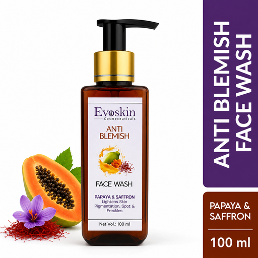 Anti Blemish Face Wash with Papaya & Saffron 100 ml