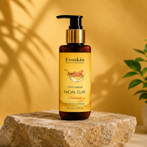 Sandal Saffron Oil Control Facial Clay Cleanser